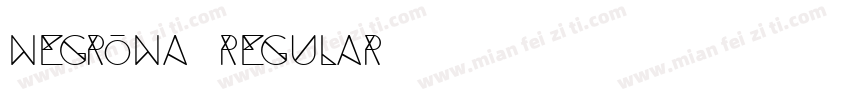Negrona Regular字体转换